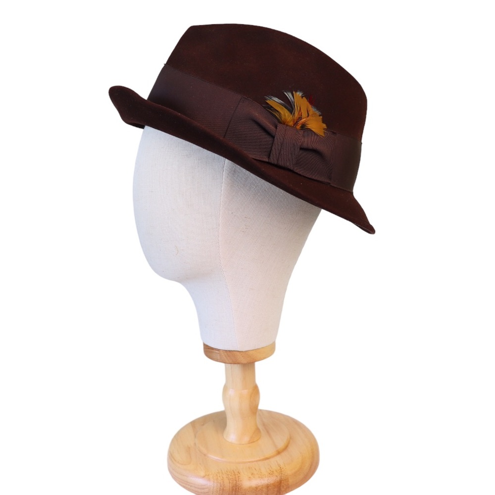 Vintage Stetson 3X Beaver Fedora Quality Fur Felt Hat Size 7 3/8”